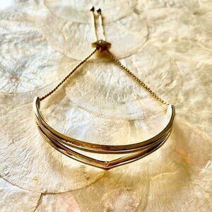 3  For $25! Gold Tone Slider Bracelet